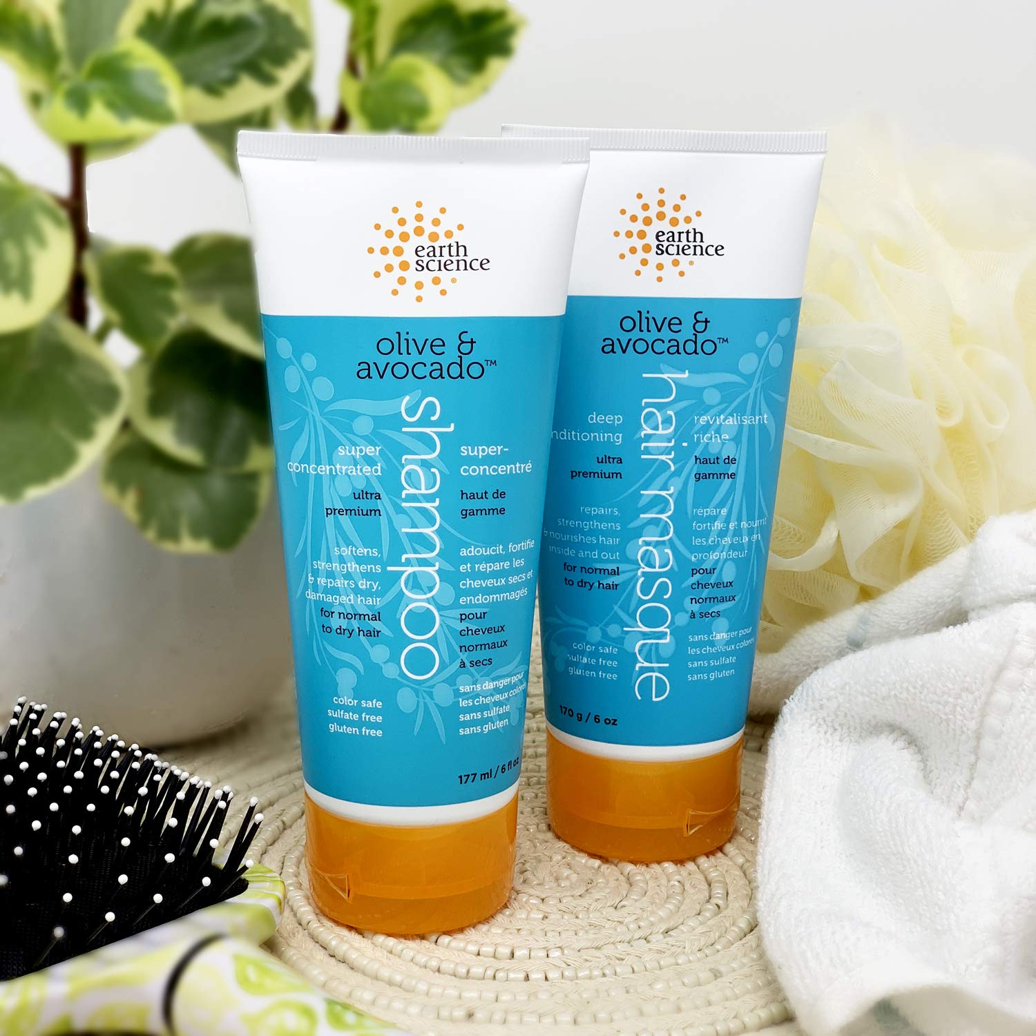 Vegan cruelty-free Earth Science masque with natural ingredients