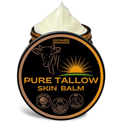 Earthborn Organics Untamed Tallow jar close-up for all-purpose skin care hydration