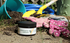Earthley Wellness Lymphatic Cream with calendula flowers and soothing botanicals