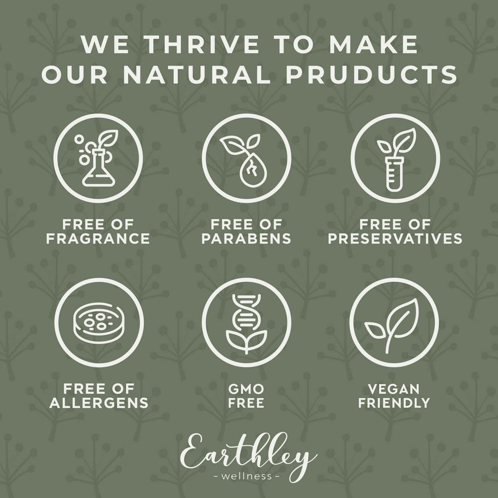Earthley Wellness magnesium lotion bedtime routine scene showcases lavender aroma