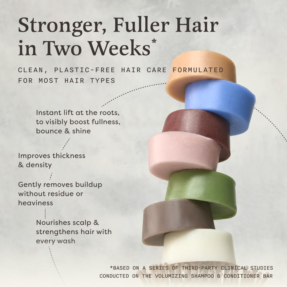 The Earthling Co. Conditioner Bar solid form highlights compact, travel-friendly care solution.