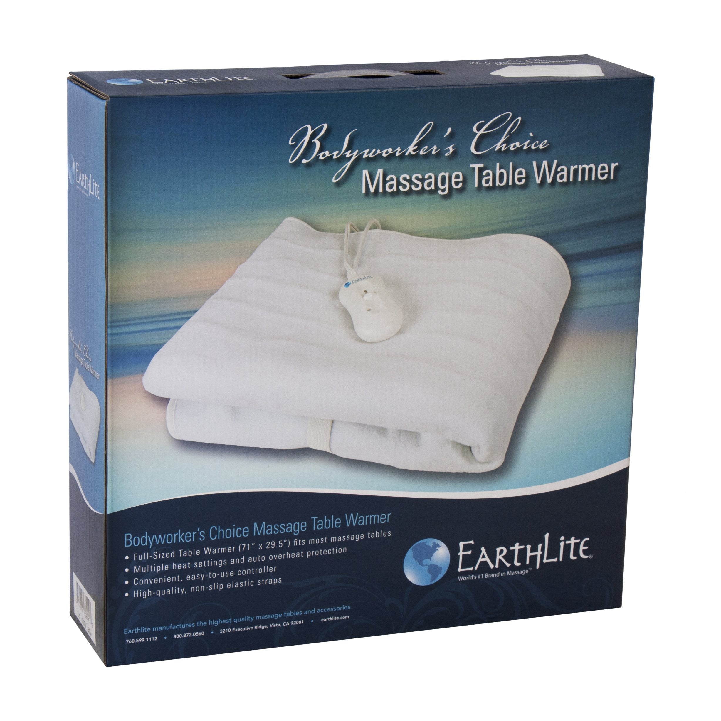 EarthLite BODYWORKER’S CHOICE heat settings offer precise temperature control