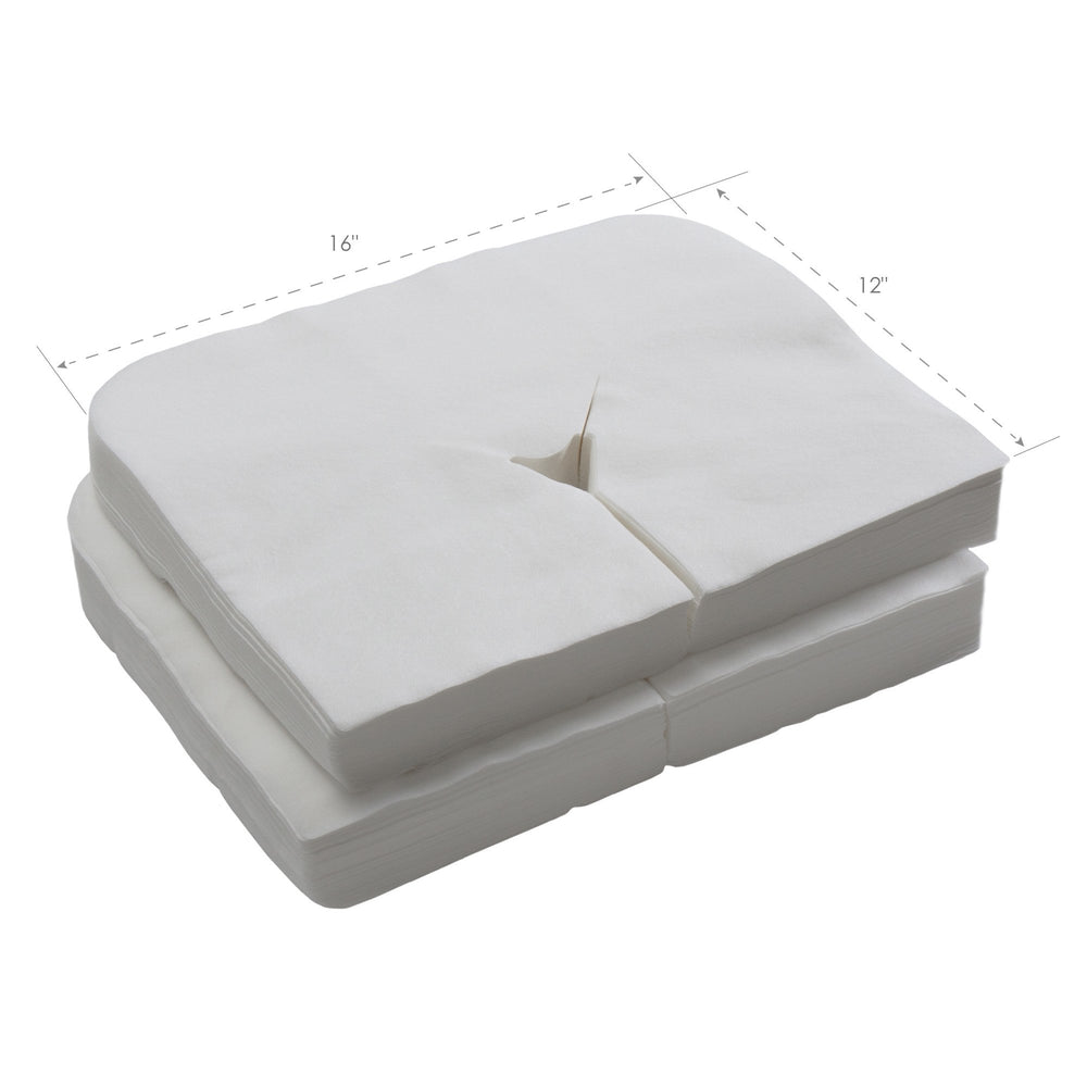 EarthLite disposable headrest cover close-up showing soft fabric and premium feel