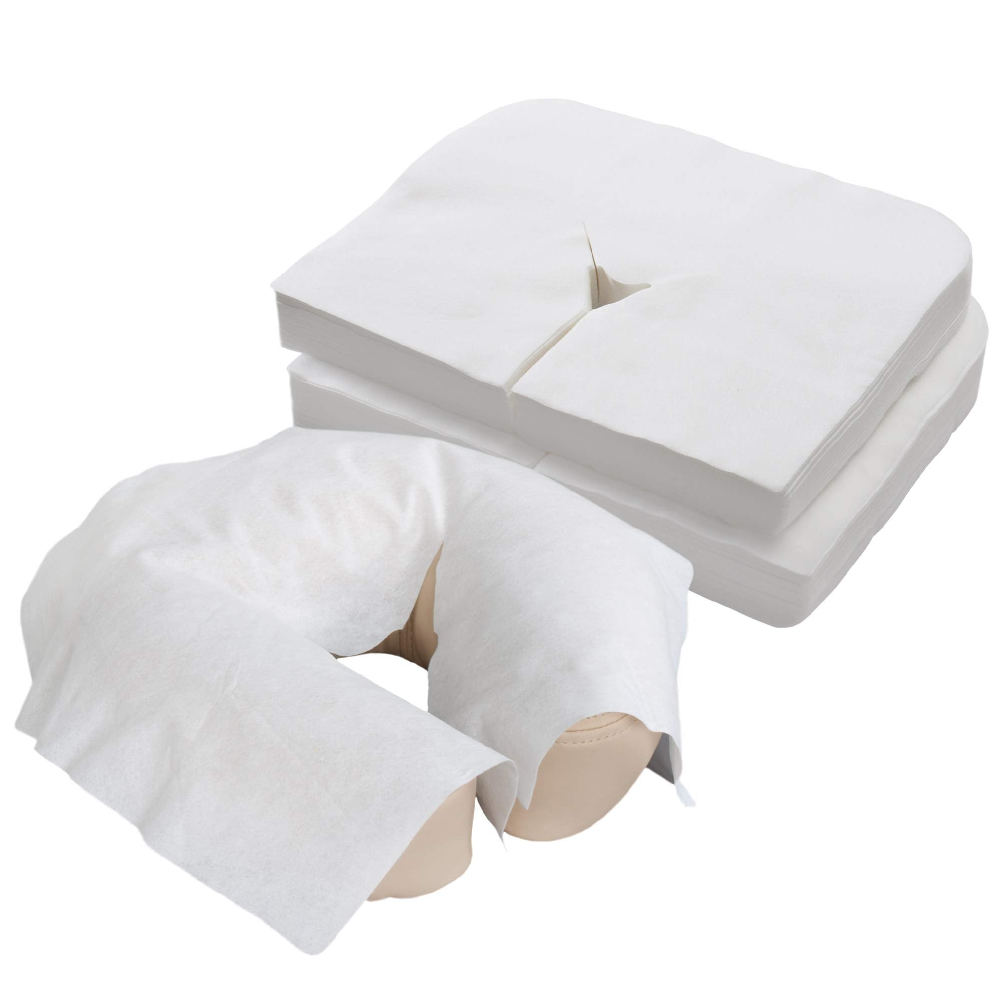 EarthLite disposable headrest covers pack in resealable box for clean sessions