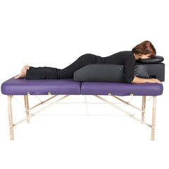 EarthLite pregnancy cushion tummy recess provides supported space for prone clients