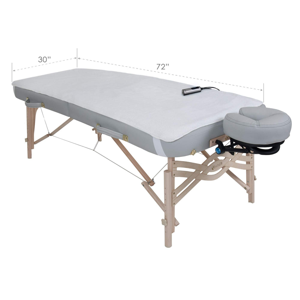 EarthLite table warmer features smooth edges for comfortable contact