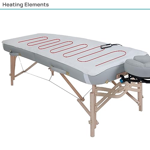 EarthLite table warmer heat settings provide high, medium, and low warmth options