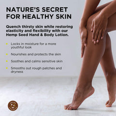 Earthly Body lotion texture close-up showing non-greasy absorption