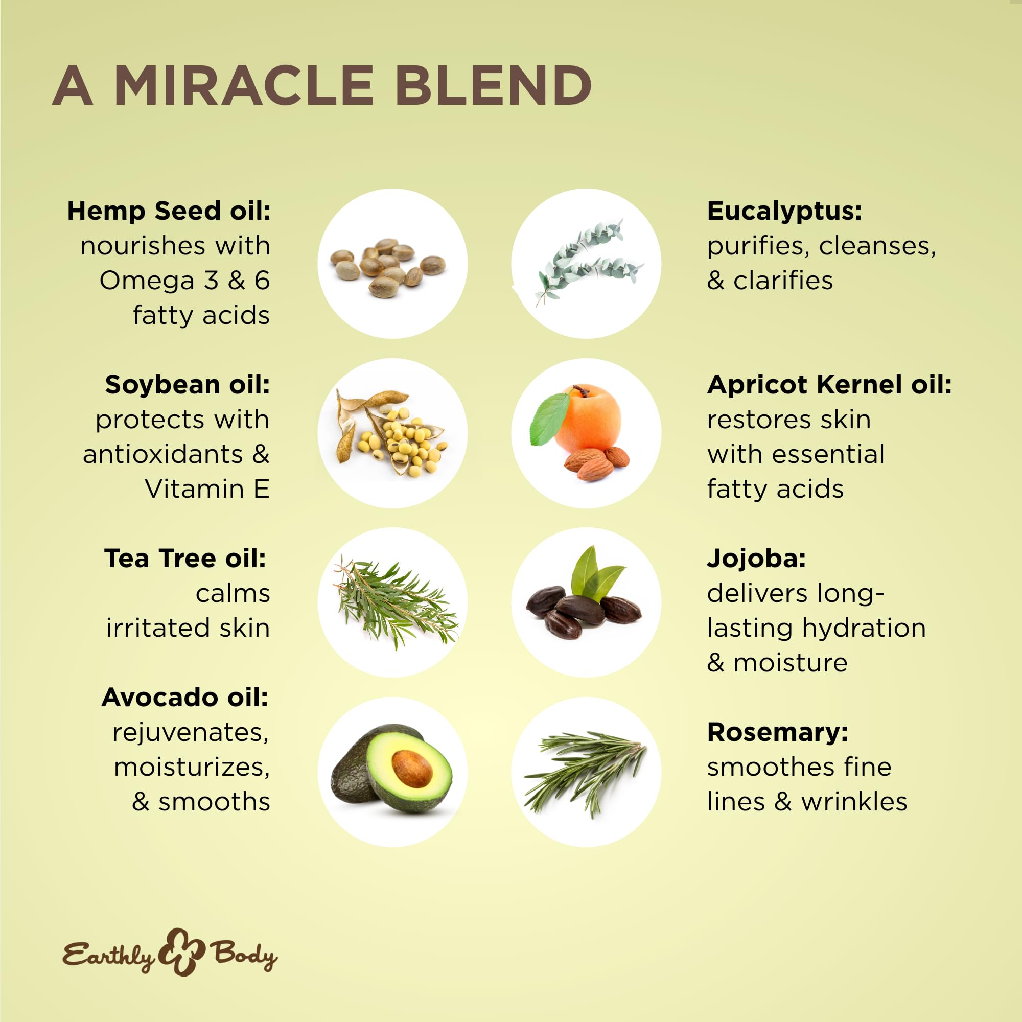 Earthly Body Miracle Oil dropper applying oil to dry skin.