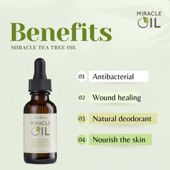 Earthly Body Miracle Oil dropper close-up for easy application and absorption.