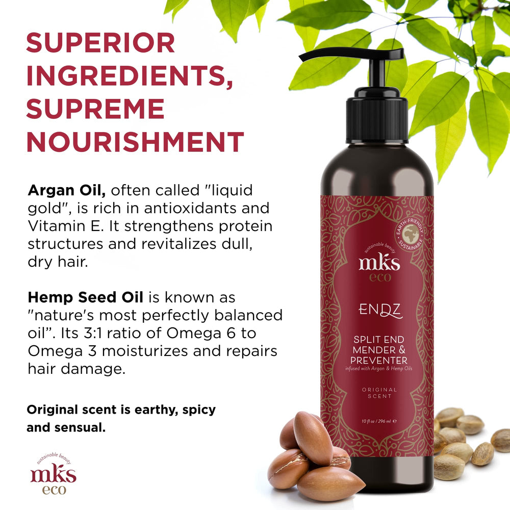 Earthly Body MKS Eco Endz frizz control result on hair is noticeable.