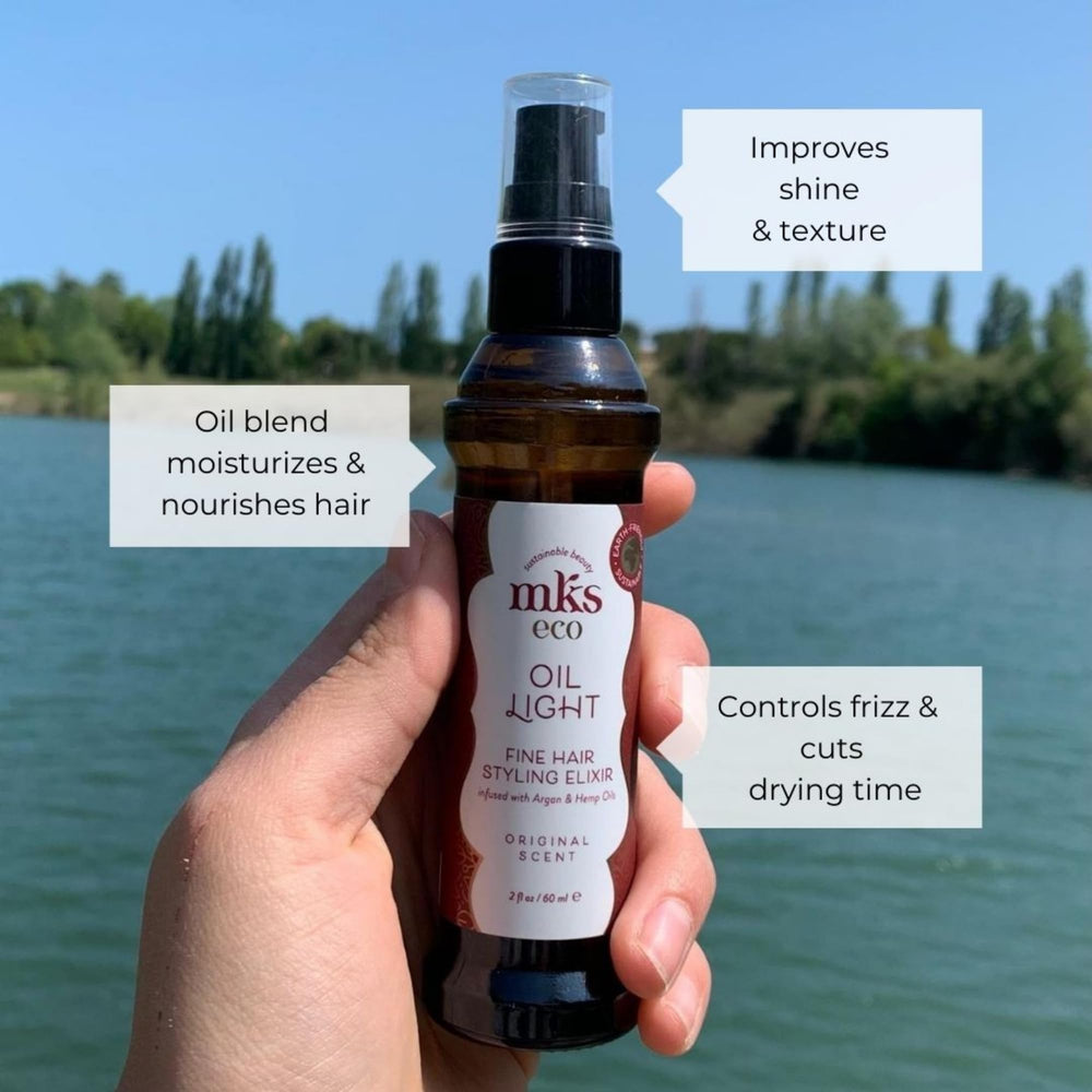Earthly Body MKS Eco Hair Elixir vegan and cruelty-free packaging shot