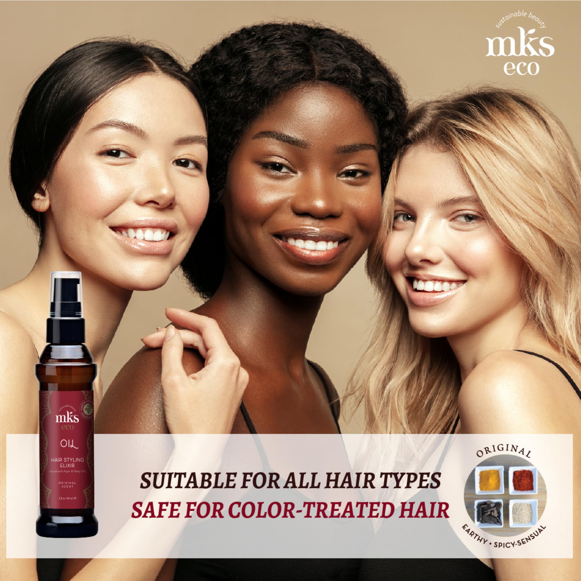 Earthly Body MKS Eco Oil Original vegan cruelty-free label shown on packaging