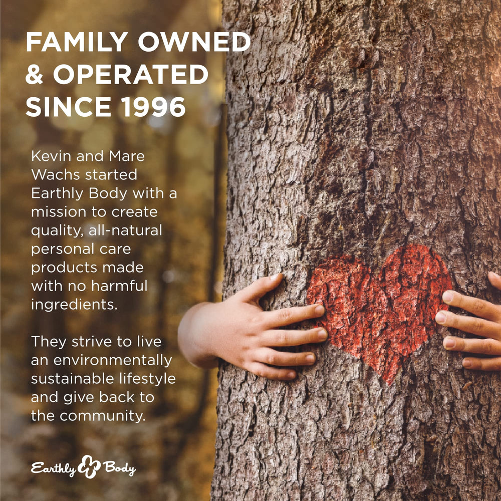 Earthly Body WaterSlide vegan cruelty-free icon highlights ethical formulation.