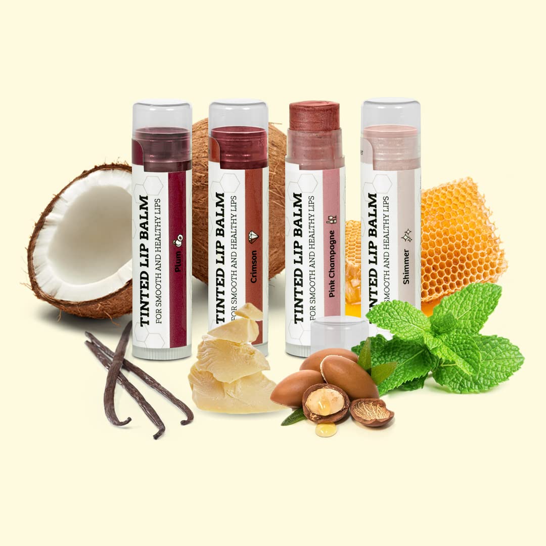 Earth's Daughter organic ingredients close-up highlighting beeswax, cocoa butter, coconut oil.