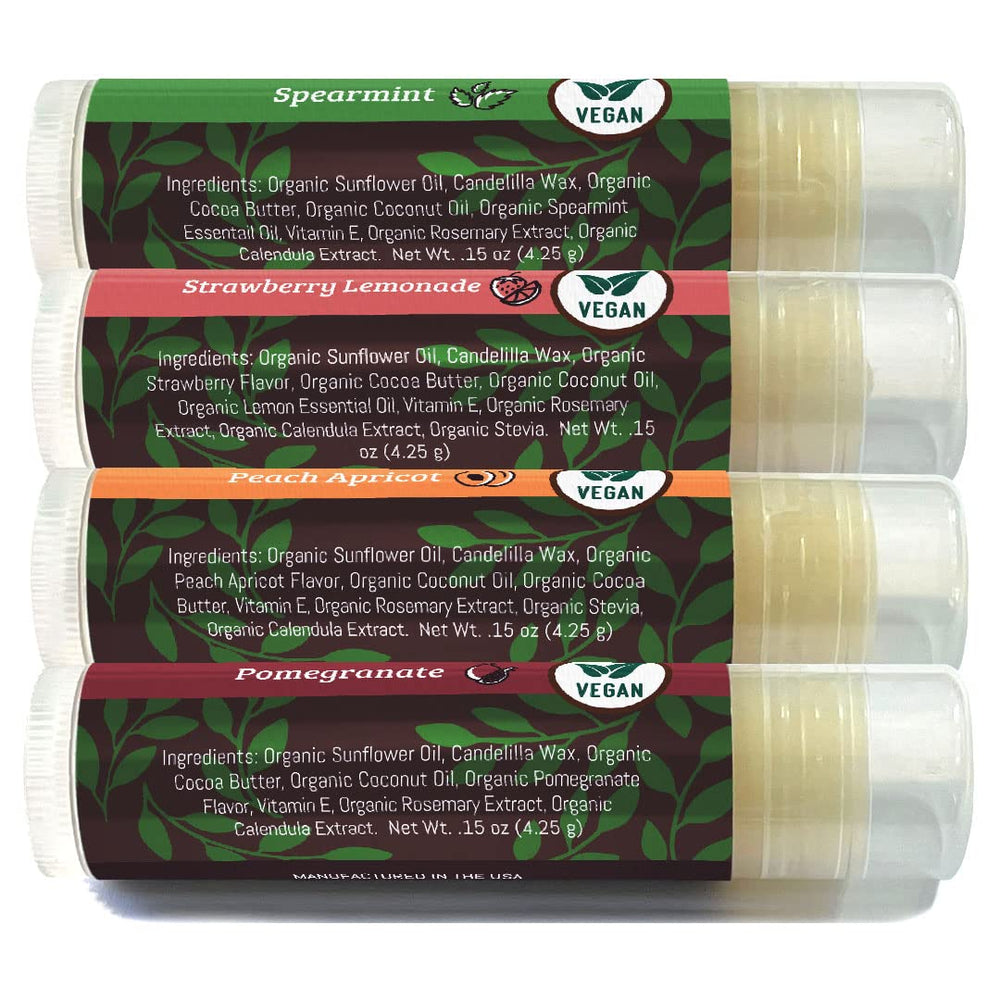 Earth's Daughter Vegan Lip Balm application usage shows easy daily lip-moisturizing routine.
