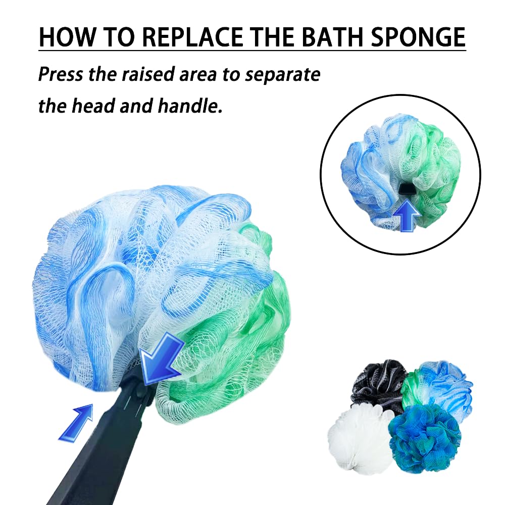 EASACE body sponges set for different cleansing areas