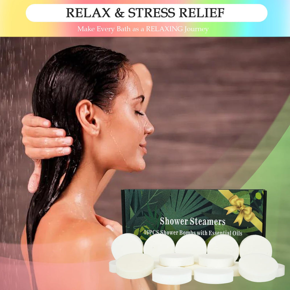 EASESEC rosemary-verbena shower steamer for herbal revitalization during a refreshing shower.