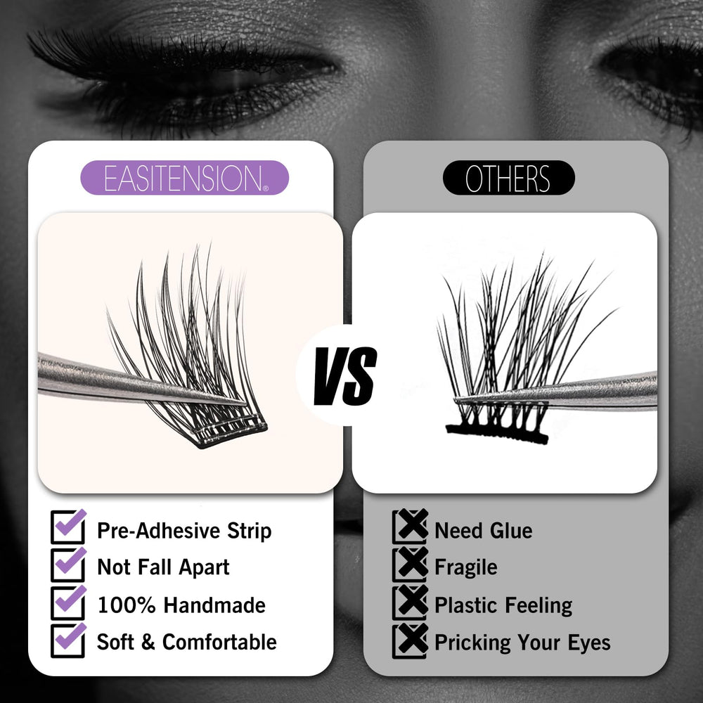 EASITENSION premium Korean materials, soft natural look