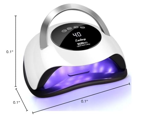 Easkep 120W UV nail lamp home or salon setup in a compact desk space