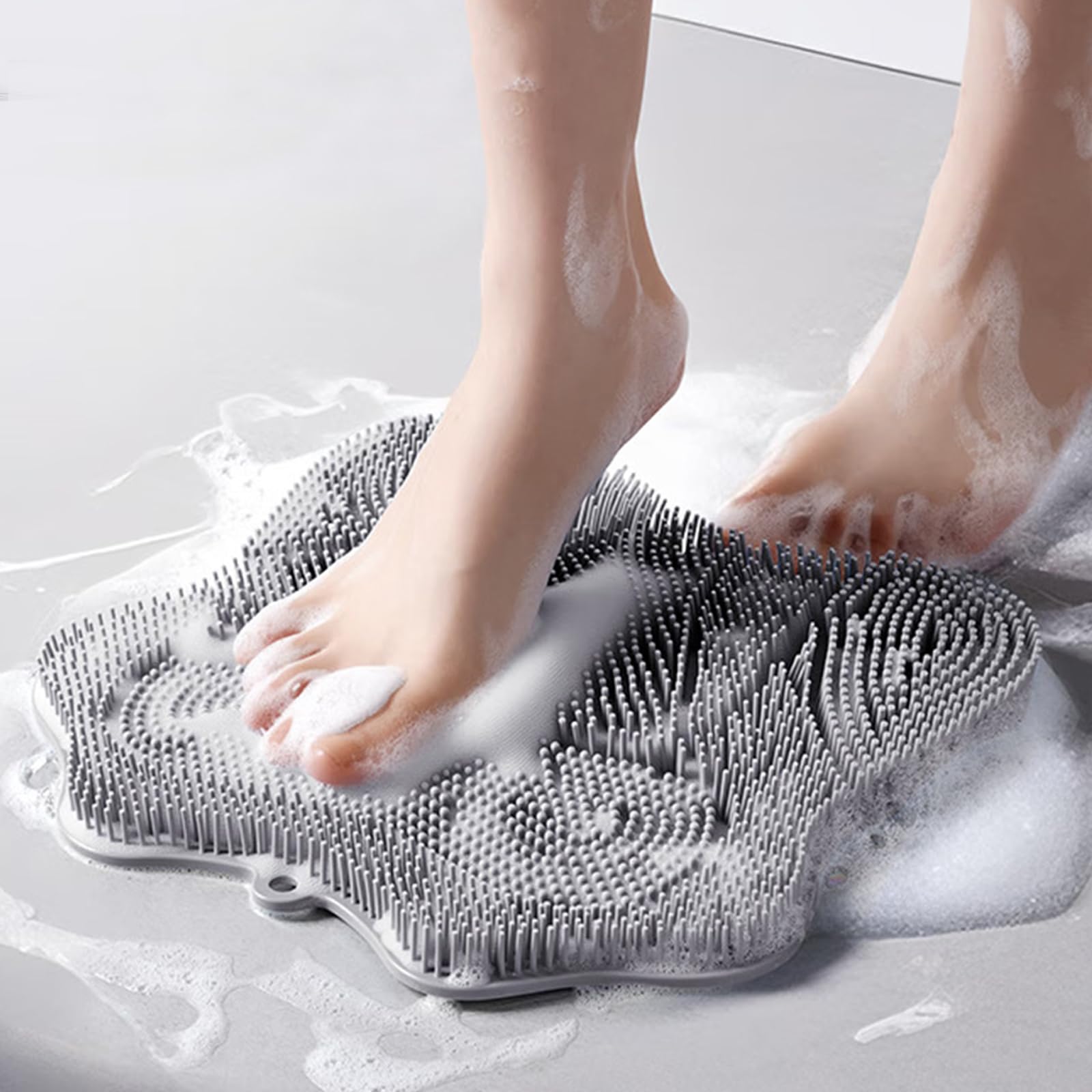 Easkite Shower Foot Scrubber close-up of soft bristles delivering foot massage