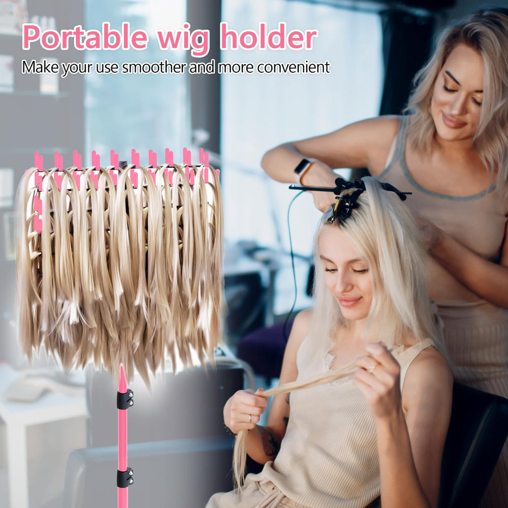 Eastdone braiding rack includes two combs and five clips for quick setup.