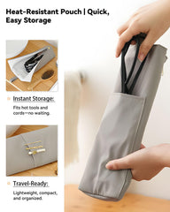 Easy-U dual-tool organizer keeps two tools neatly on the vanity.