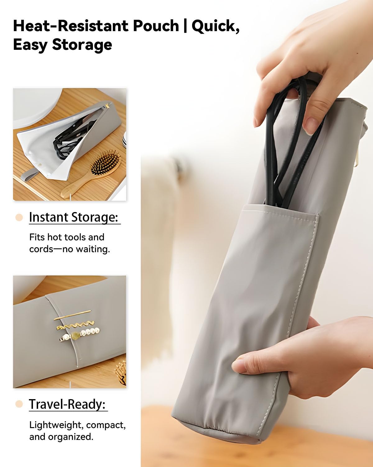 Easy-U heat-mat accommodates two tools for efficient styling sessions.