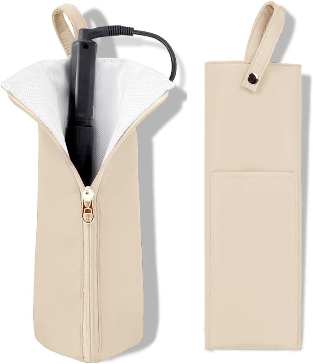 Easy-U hot-iron-holder interior lining protects hot tools during storage.