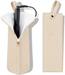 Easy-U hot-iron-holder interior lining protects hot tools during storage.