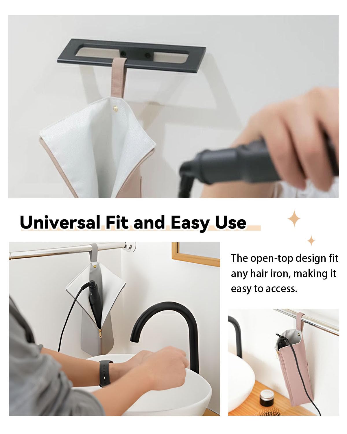 Easy-U travel bag with tools for organized styling on the go.