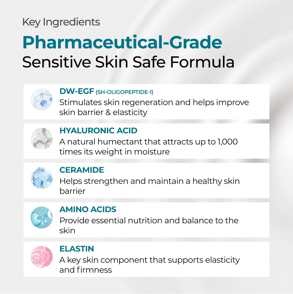Ceramide component image suggests stronger skin barrier with EASYDEW DW-EGF Cream.