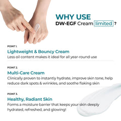 Hyaluronic acid detail with EASYDEW DW-EGF Cream for deep moisturization.