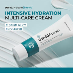 Premium EASYDEW packaging conveys quality and dependable daily skincare.
