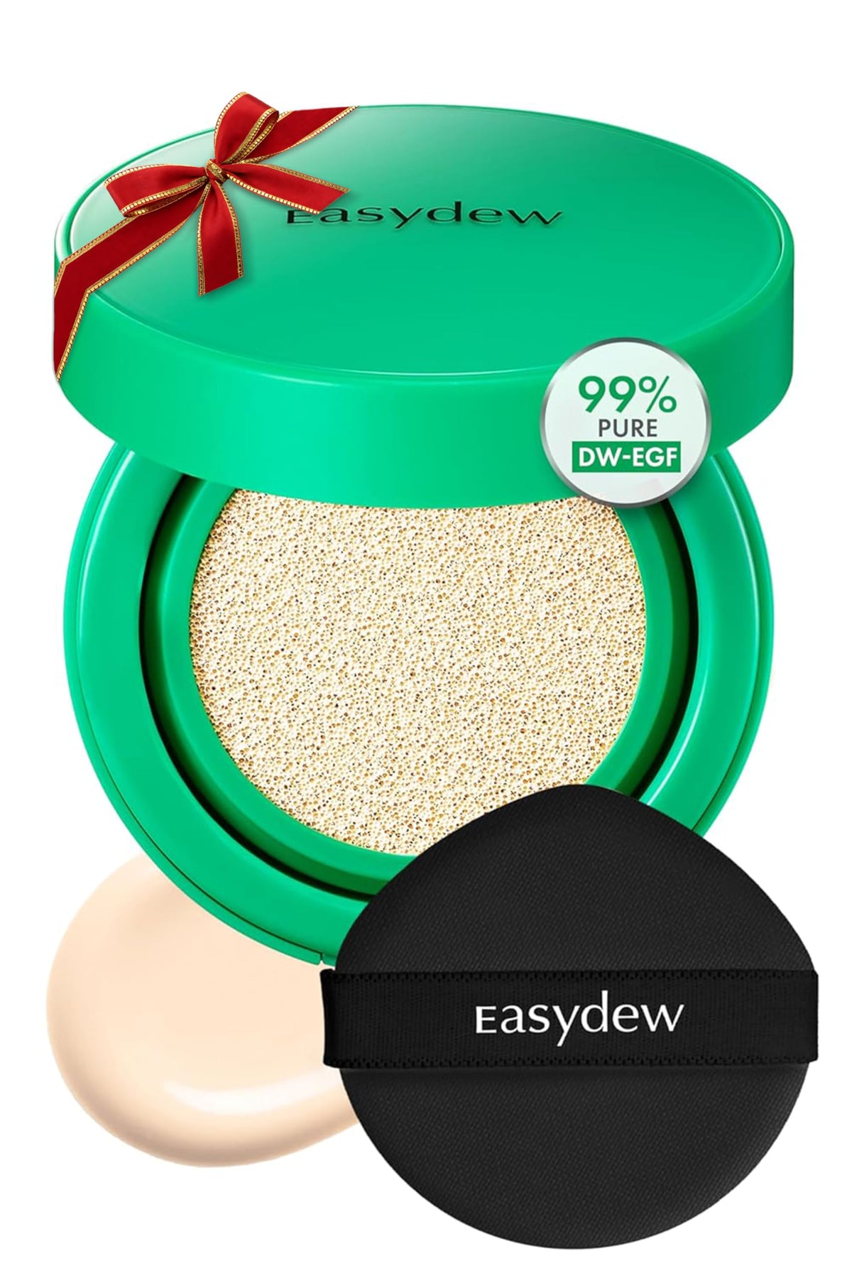 Easydew Mela B cushion compact for quick, skin-brightening coverage on the go
