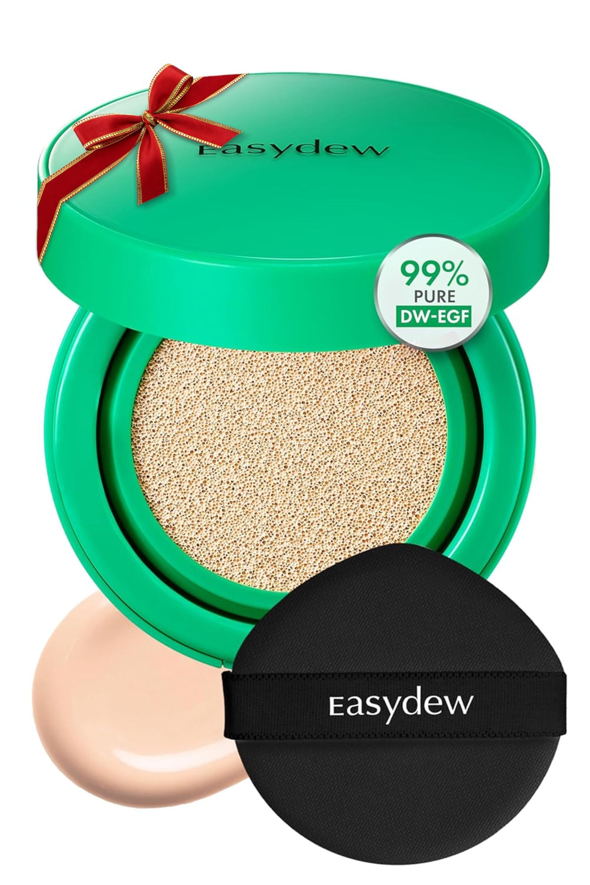 EASYDEW Mela B cushion compact front view for quick, natural coverage.
