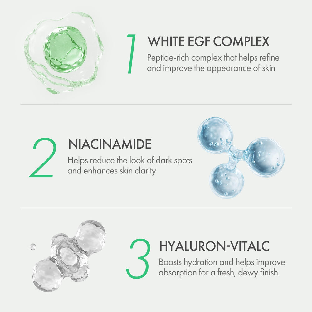 EASYDEW cushion reveals hydration and a subtle glow for skin.