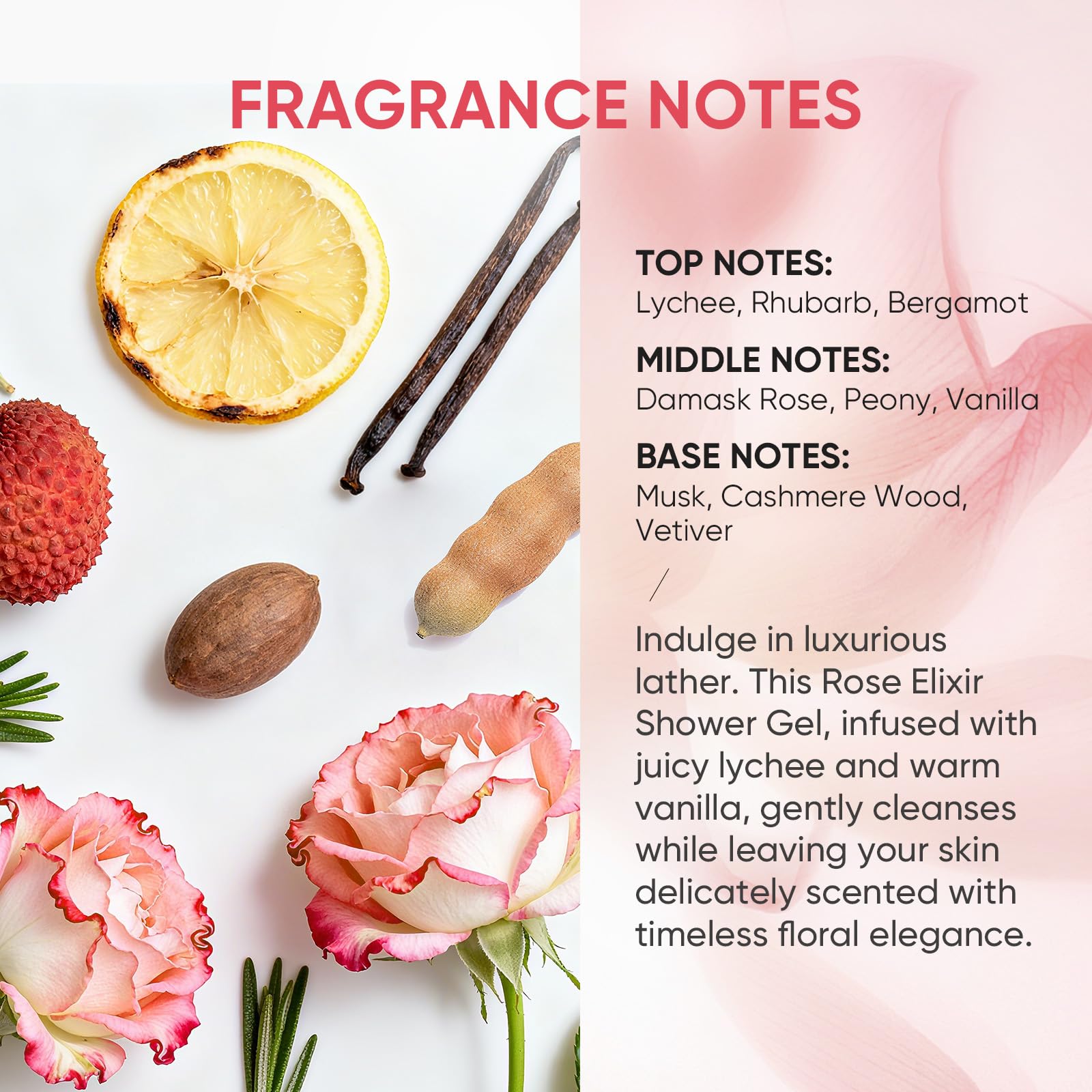 Easyes Rose Elixir foam-lather demonstrates gentle cleansing for sensitive skin.
