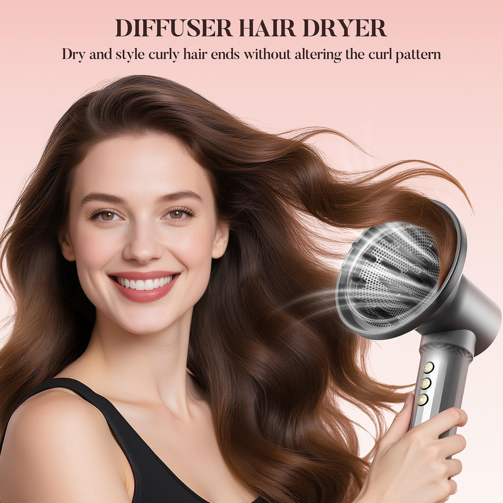 Easywave diffuser distributes air evenly for voluminous, uniform drying