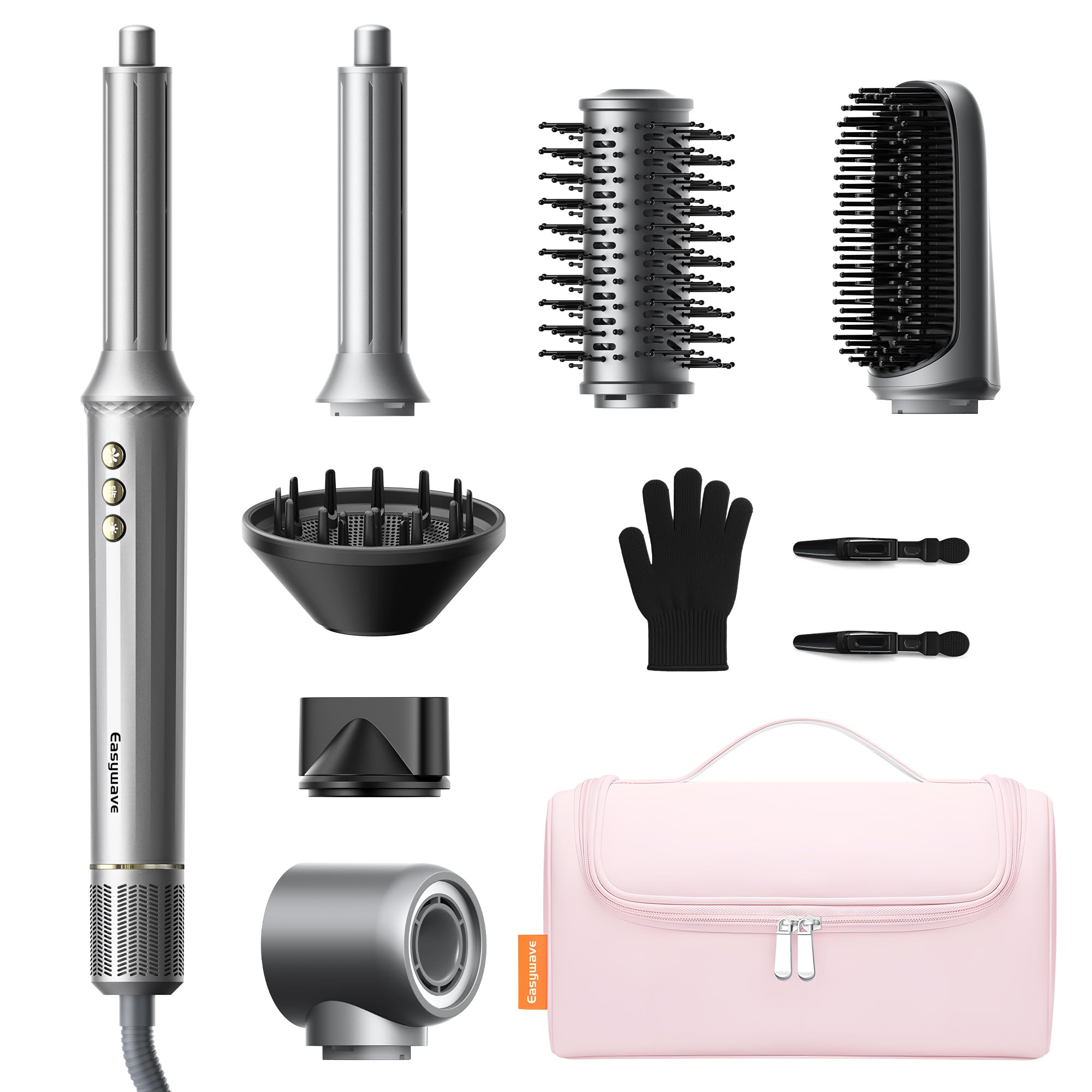 Easywave 7-in-1 hair dryer brush unboxing shows all-in-one styling kit for busy mornings