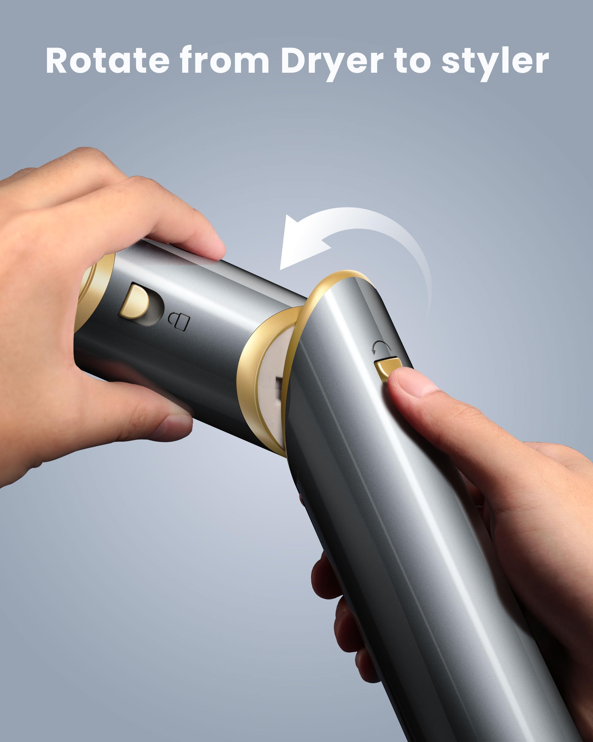 Easywave smart LED screen control for precise temperature and speed adjustments