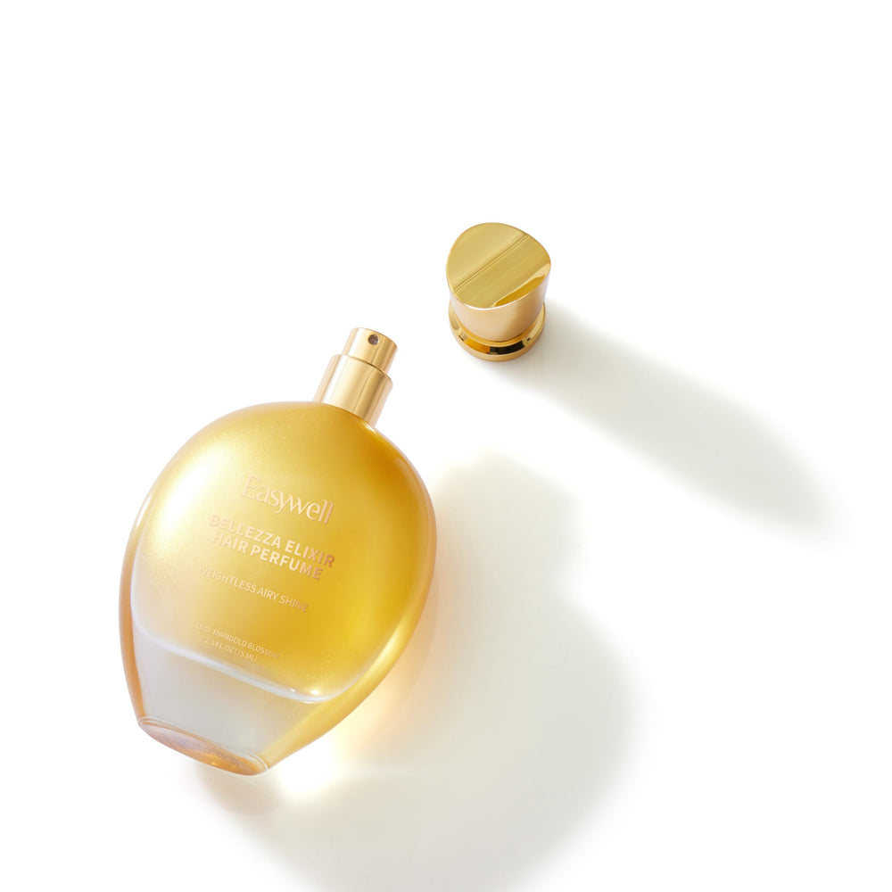 EASYWELL Hair Perfume back-label-details image shows usage and ingredients.