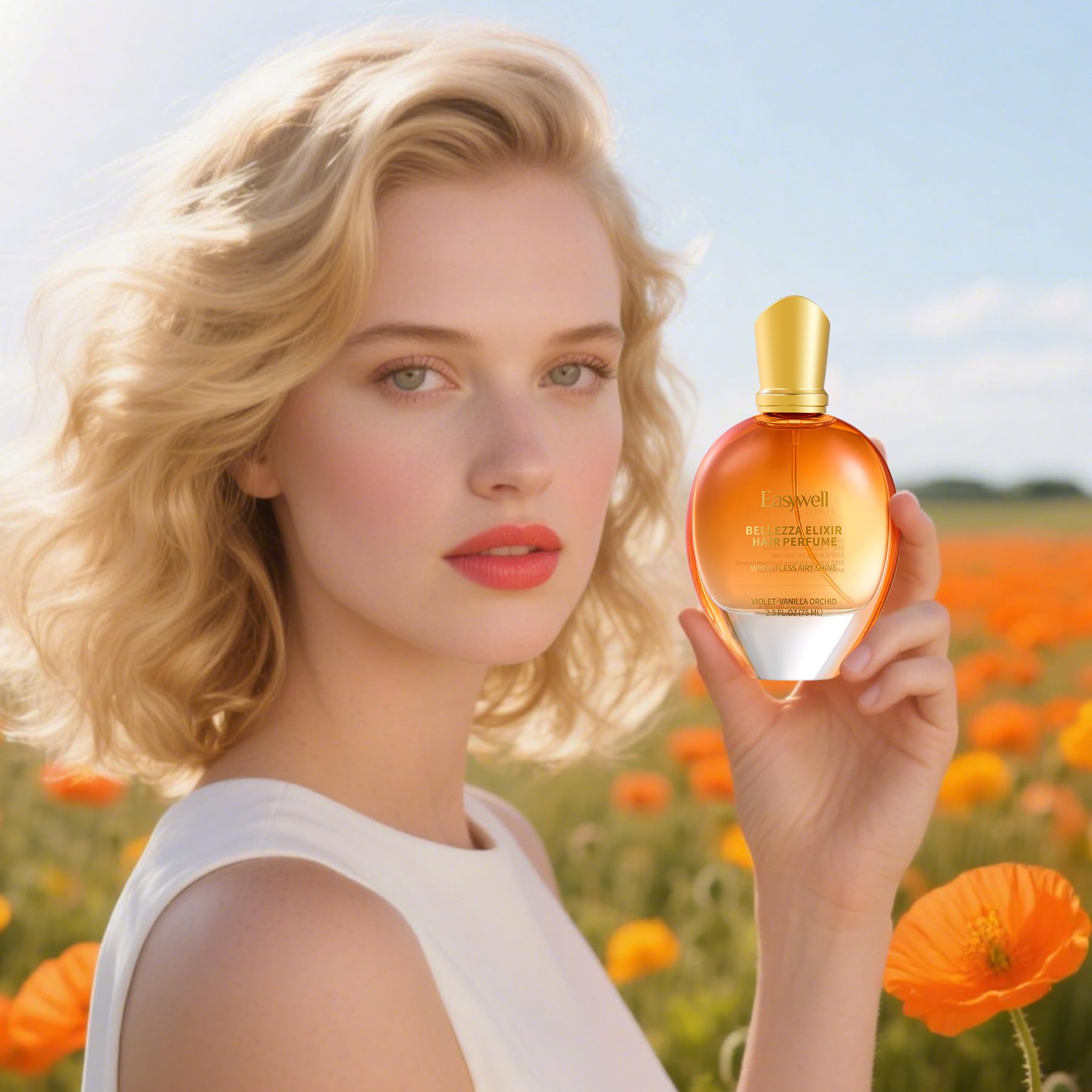 EASYWELL Vitamin B5 ingredient visual for stronger-looking strands.