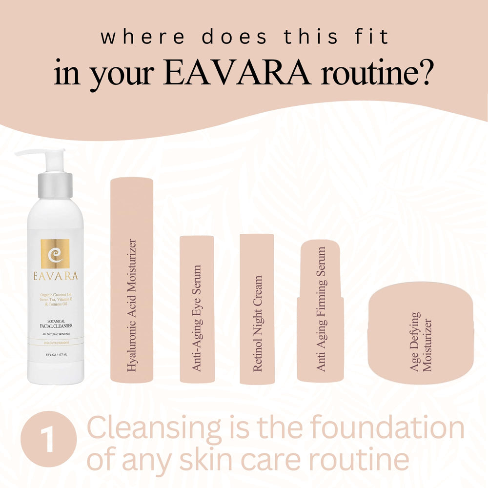 Eavara face wash foam close-up showcases rich, creamy lather for daily cleansing