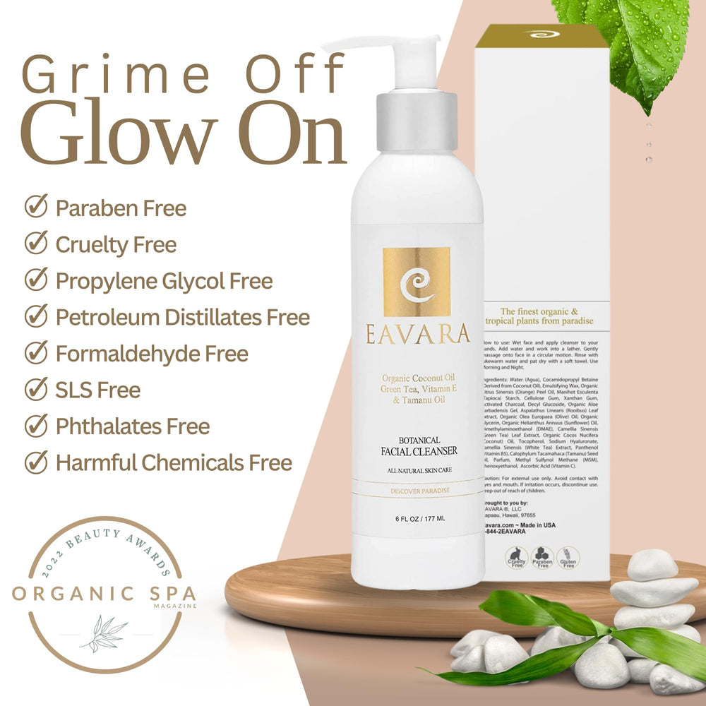 Eavara face wash pump dispense demonstrates easy, mess-free application for hydrating daily cleansing