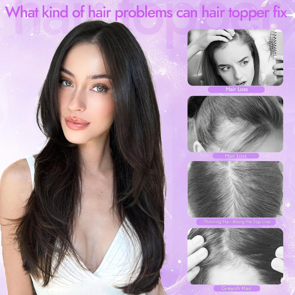 Eawwii dark brown topper adjustable band provides customizable comfortable fit