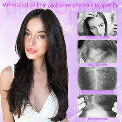 Eawwii dark brown topper adjustable band provides customizable comfortable fit