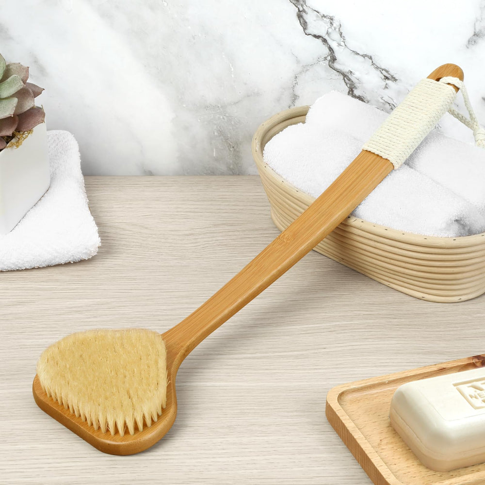 Eaxun Bamboo Back Scrubber turns your shower into a spa-like self-care ritual.