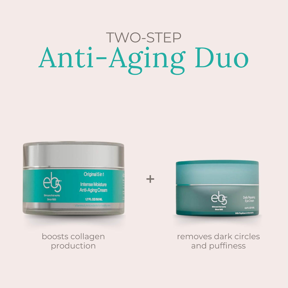 eb5 Daily Repair Eye Treatment closeup on under-eye area highlights brightening potential and renewed radiance
