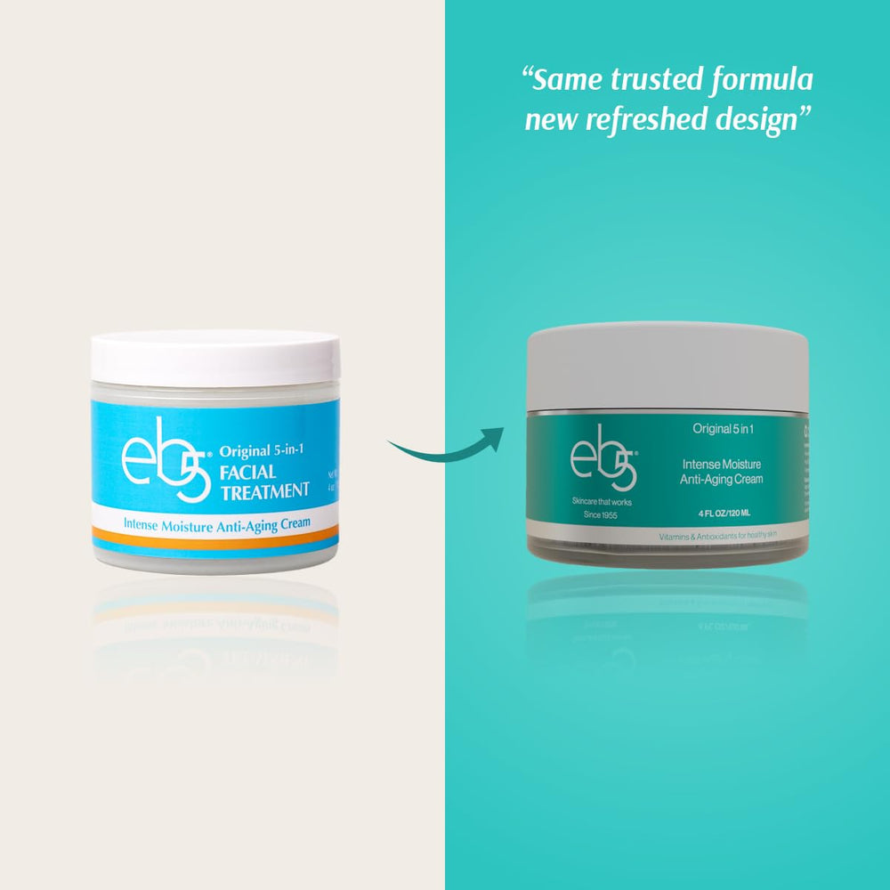 eb5 Face Neck Cream Swirl Texture shows luxurious cream consistency for daily use.